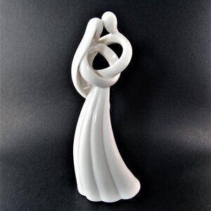 ENESCO Circle of Love by Kim Lawrence "Always" White Porcelain Figurine 7" Tall